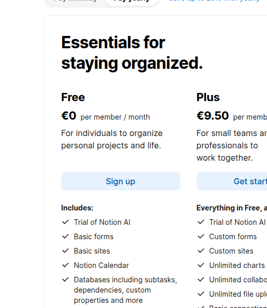 Тариф Business в Notion с Notion AI