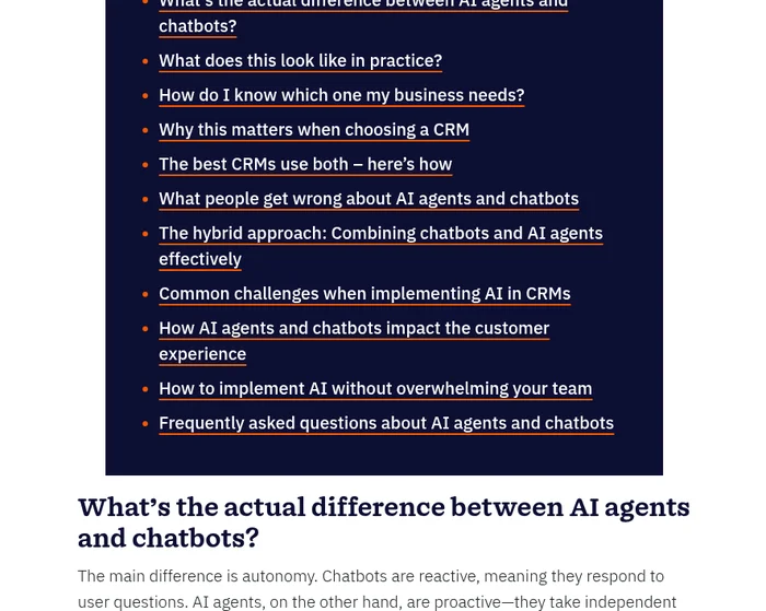 Nutshell: AI Agent vs Chatbot comparison